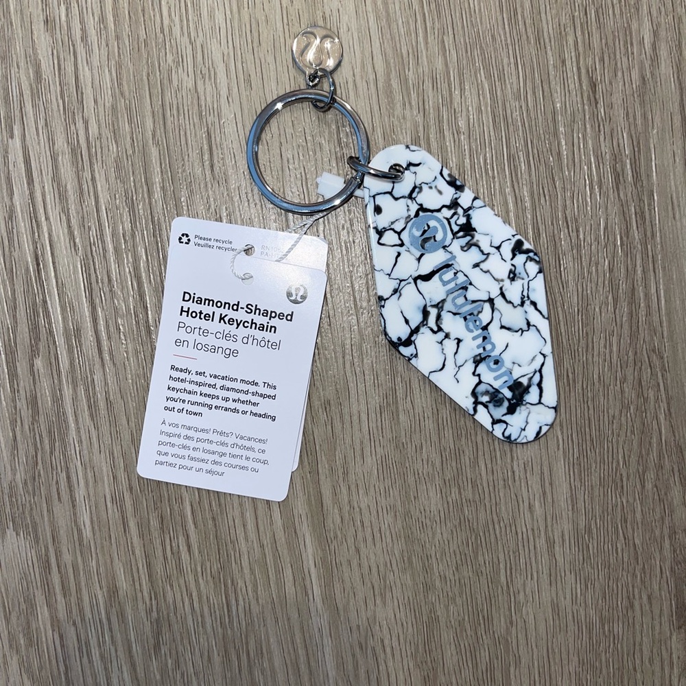 Lululemon Diamond Shaped Keychain